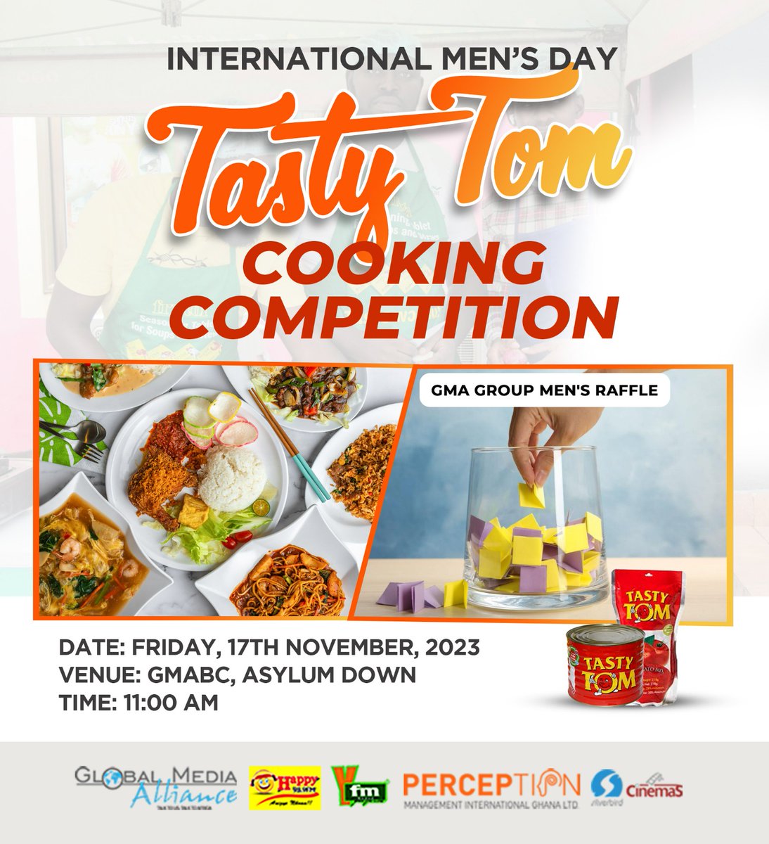 EuniceTornyi's tweet photo. #WomenSupportingMen : How many remember that 19th Nov.  is #InternationalMensDay ?  @Official_GMA X @TastyTomGhana present a fun  competition within the GMA group brands in #Accra to #celebrate #Men 
#AfricanWomensVoices #Ghana #Africa  #EuniceTornyi #Eproductions @WhyAlwaysEkow https://t.co/HsadKV2IKg
