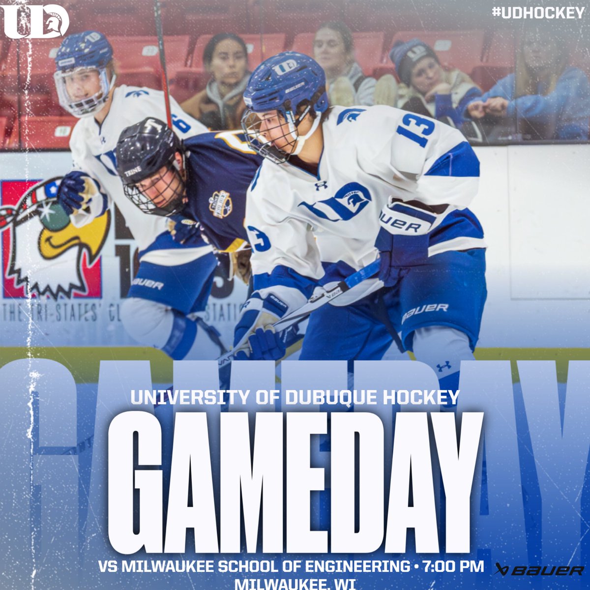 ud_hockey's tweet photo. The Spartans travel to Milwaukee to take on MSOE! Puck drop at the Kern Center is set for 7pm. #UDHockey https://t.co/jzycZYMxGn