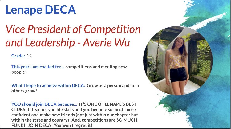 Lenape DECA tweet media