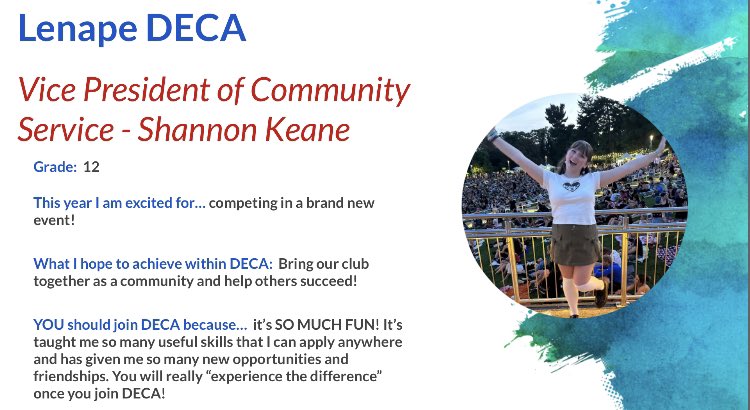 Lenape DECA tweet media