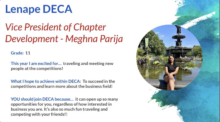 Introducing Lenape's DECA Vice Presidents for the 2023-2024 year!! 👏👏👏 #DECA