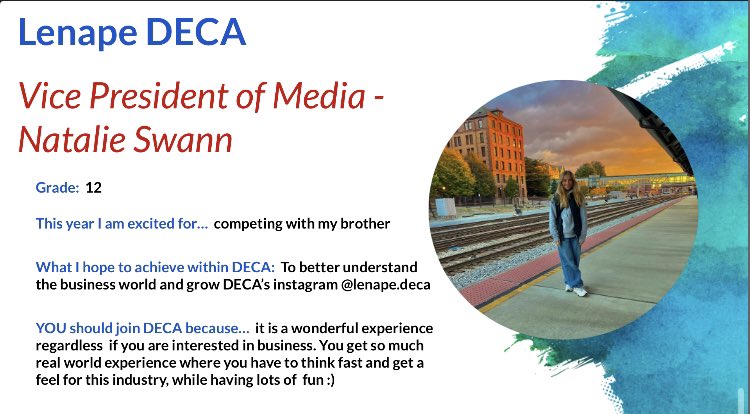 Lenape DECA tweet media