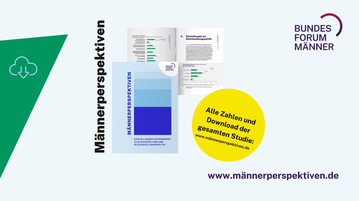 <a href="/TAltgeld/">Thomas Altgeld</a> @DSch_lper Die Studienergebnisse geben wertvolle Hinweise darauf, wie Männer heute zu Gleichstellung stehen und worauf bei der Gestaltung einer erfolgreichen gleichstellungsorientierten Männerpolitik zu achten ist.