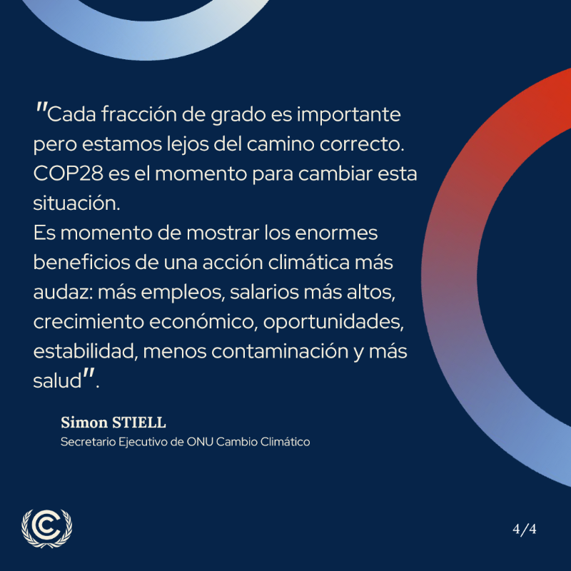 CMNUCC's tweet photo. 🌎¿Vamos por buen camino para cumplir los objetivos del #AcuerdodeParís? 

El nuevo informe de ONU Cambio Climático concluye que los planes nacionales siguen siendo insuficientes para limitar el aumento de la temperatura global a 1,5 grados.

➡️  https://t.co/xLGY6RdAEL