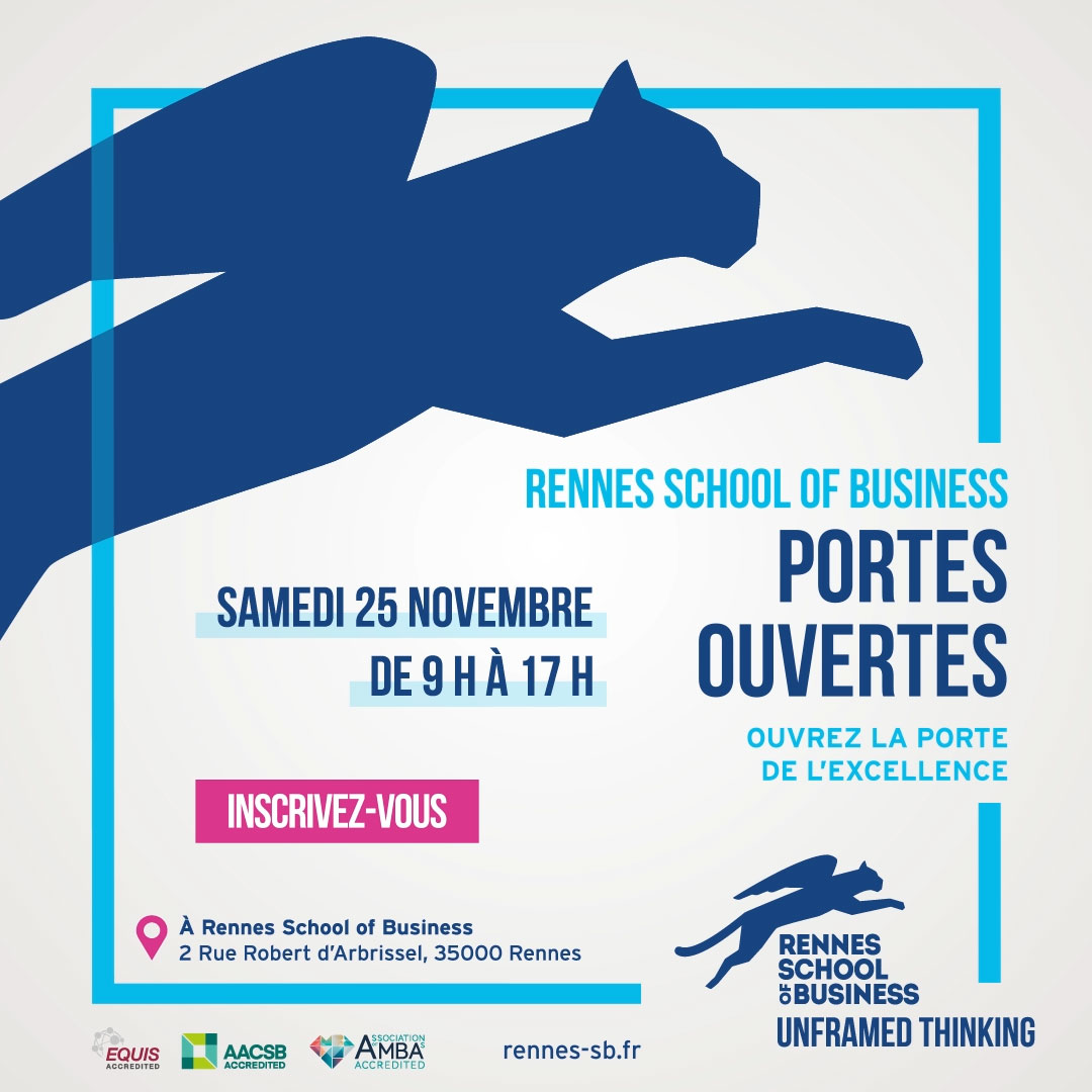 <a href="/RennesSB/">Rennes SB</a>  une des meilleures écoles de management au monde :
✅98% des étudiants employés 6 mois après leur diplômation
✅2ème meilleur bachelor de France
Ouvrez la porte de l'excellence le 25 novembre sur notre campus de Rennes.
Inscrivez-vous : bit.ly/461V4je