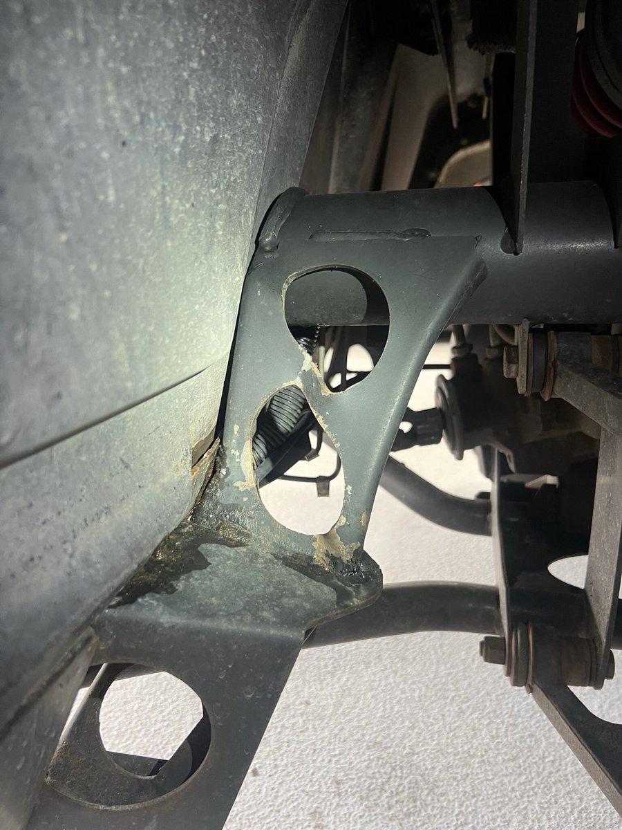 CBraunEM's tweet image. An incident earlier this season put this shiny old Workman out of service with a bent frame.  I was skeptical at 1st, but aside from some scrap for a new bumper, I got it back in action without replacing any parts..which is good since many have been discontinued. #fallproject