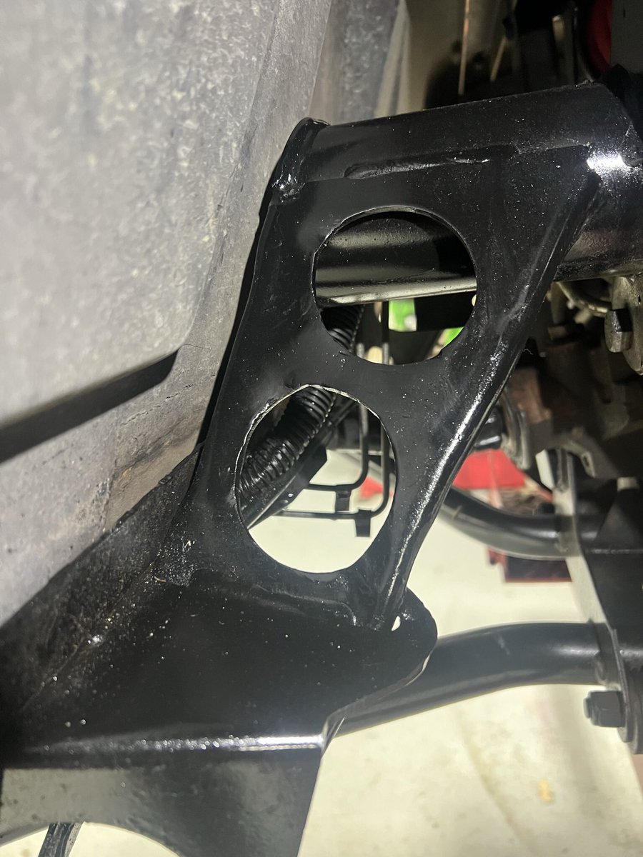 CBraunEM's tweet image. An incident earlier this season put this shiny old Workman out of service with a bent frame.  I was skeptical at 1st, but aside from some scrap for a new bumper, I got it back in action without replacing any parts..which is good since many have been discontinued. #fallproject