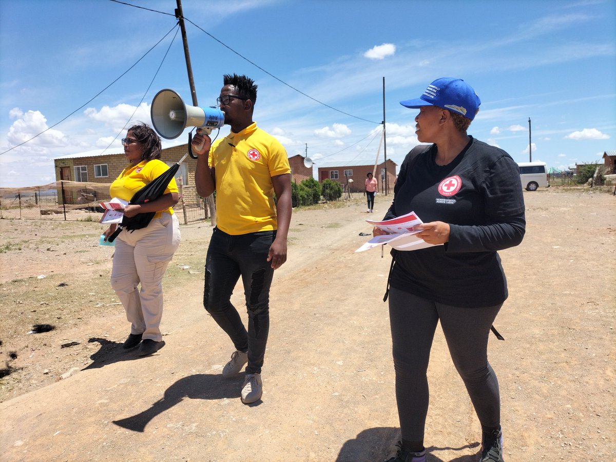 Today with <a href="/nc_doh/">Northern Cape Department of Health</a> Pixley Ka Seme District conducting risk communication and community engagement at Phillipstown, this after the Rubella outbreak in the area