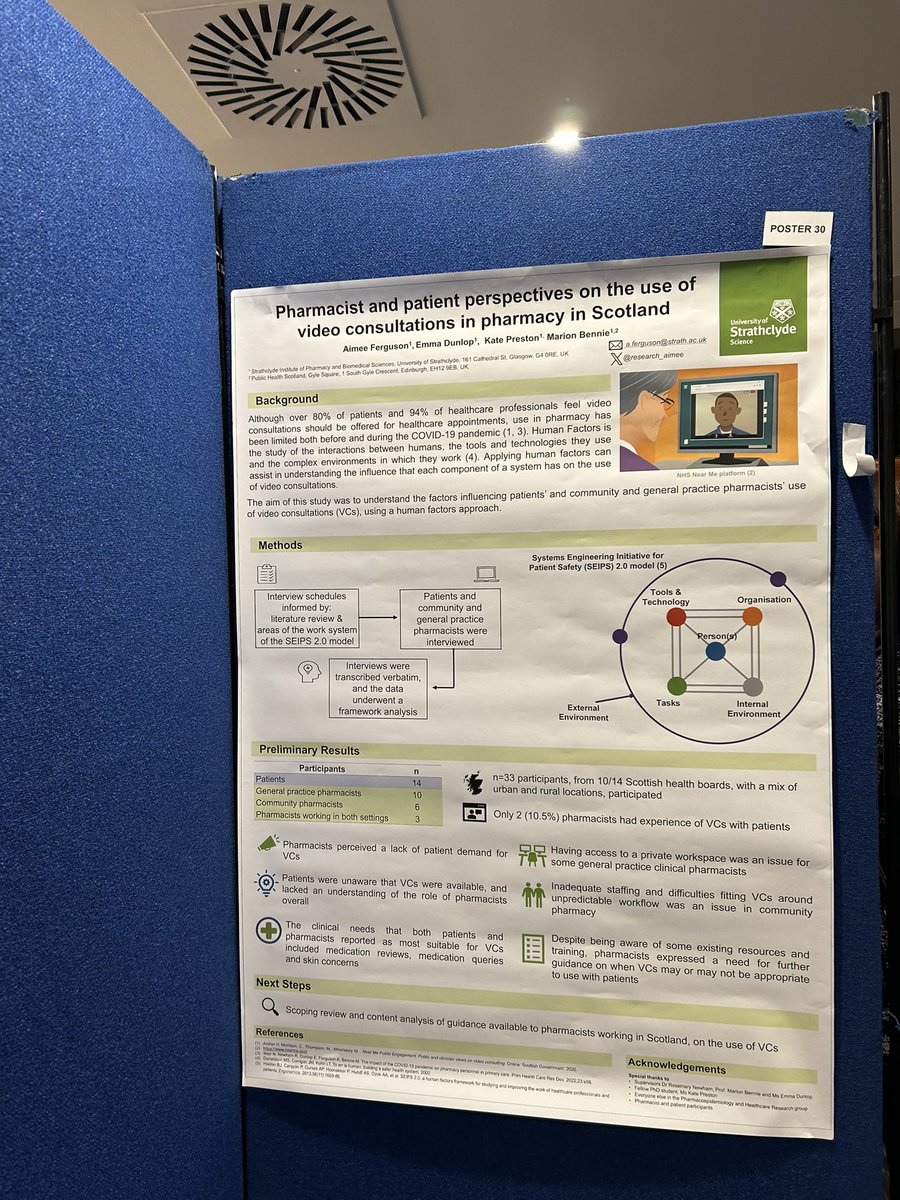 Pharmacoepi Health Care Research Group (SIPBS) (@pehcr_sipbs) on Twitter photo <a href="/research_aimee/">Dr Aimee MD Ferguson</a> has a poster at #sp3aconference co-authored by <a href="/marionbennie1/">Marion Bennie</a> , Emma Dunlop and <a href="/KatePreston96/">Dr Kate Preston</a> on her PhD study exploring the use of videoconsultations in Community and General Practice pharmacy. #sp3a2023 <a href="/research_aimee/">Dr Aimee MD Ferguson</a> has a poster at #sp3aconference co-authored by <a href="/marionbennie1/">Marion Bennie</a> , Emma Dunlop and <a href="/KatePreston96/">Dr Kate Preston</a> on her PhD study exploring the use of videoconsultations in Community and General Practice pharmacy. #sp3a2023