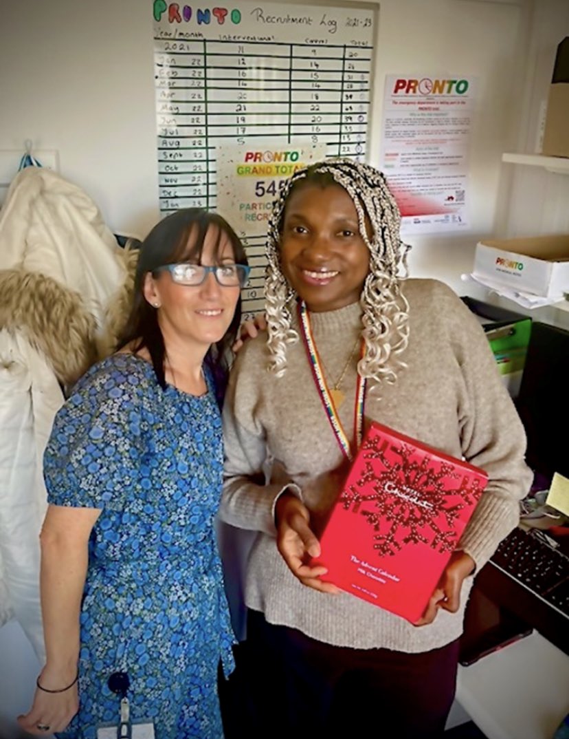 PRONTO Trial (@pronto_trial) on Twitter photo You should all be receiving your Hotel Chocolat advent calendars now! Here are some more happy recipients, this time from <a href="/EDRSCH/">Emergency Department, RSCH, UHS</a> <a href="/RaquelAkieme/">Raquel Akieme</a> @MartinLlewelyn
Very well deserved guys! Now hold out until December 1st.
(Permission received to share photo) You should all be receiving your Hotel Chocolat advent calendars now! Here are some more happy recipients, this time from <a href="/EDRSCH/">Emergency Department, RSCH, UHS</a> <a href="/RaquelAkieme/">Raquel Akieme</a> @MartinLlewelyn
Very well deserved guys! Now hold out until December 1st.
(Permission received to share photo)