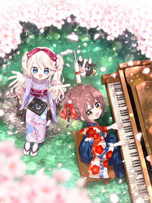 「multiple girls piano」 illustration images(Latest)