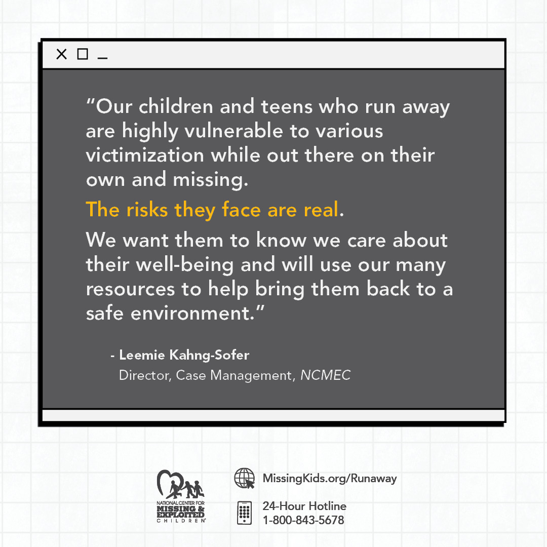 November is National Runaway Prevention Month The public can help in the recovery efforts by signing up to receive #missing child alerts in their area: adamprogram.com #NRPM2023