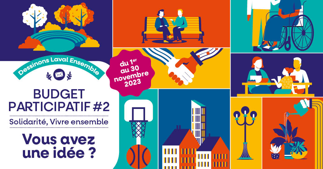 [BUDGET PARTICIPATIF] Il vous reste moins de 2 semaines pour proposer vos idées pour mieux vivre ensemble et renforcer la solidarité entre Lavallois !
✅ Détails et règlement sur laval.fr/.../participat…
❓ Une question ? 👉budgetparticipatif@laval.fr