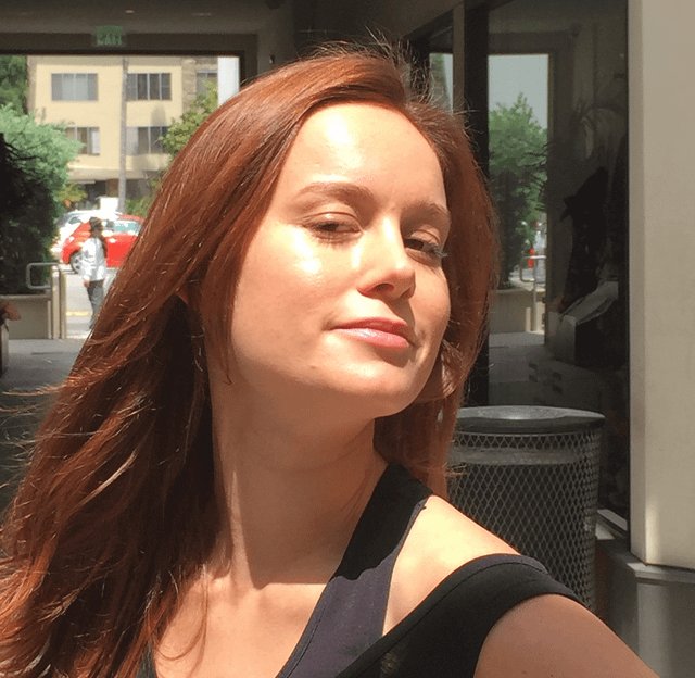 no thoughts just red haired brie larson