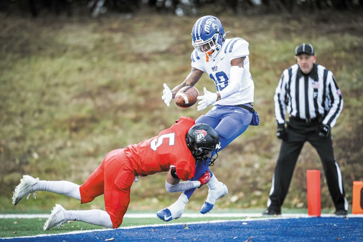 MSU FB recap: Salmon tosses six TDs to lead MSU to win over Martin Luther bit.ly/47VC4Ez <a href="/mayville_FB/">Comet Football</a>