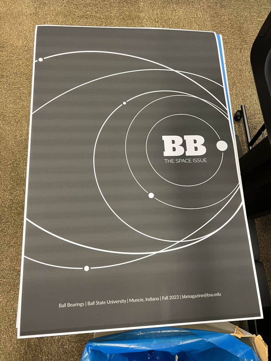 Hard to describe how it feels to see months of work turn into a lovely finished product, but this @ballbearingsmag team celebrated in style at the @BSUPlanetarium last night.  This team and their work and commitment to each other… that’s the stuff right there. #studentjournalism