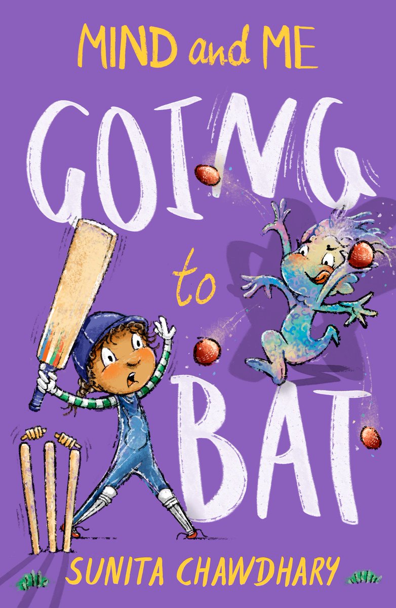 🎉 COVER REVEAL!!! 🎉 The Cricket World Cup Final is coming! 🏏✨ I'm SUPER excited about Mind & Me 2! Maya & her Mind are teaming up to join the school cricket club... Get your copy NOW! Link in bio 🌟 Thanks to my Dream Team 💜 #KnightsOf #TeamIrvine #MindandMe #kidlit #CWC23