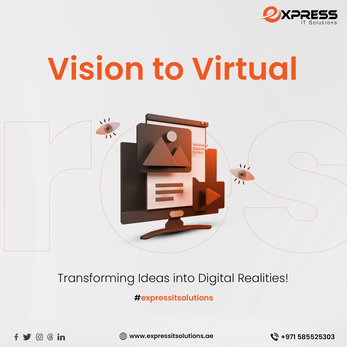 expressit_solns's tweet image. From Concepts to Code: Breathing Life into Your Digital Vision. 🚀💻 
.
#expressitrealities #expressitsolutions #dreamwebsite #dubai #websitedevelopers #websitedevelopment