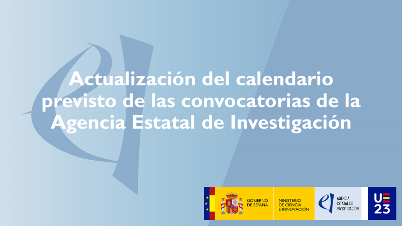 Unidad de Gestión de la Investigación UCLM (@ugi_uclm) on Twitter photo 🆕Nuevo Calendario previsto de Convocatorias de la <a href="/AgEInves/">Agencia Estatal de Investigación</a>
🧑🏼🔬El objetivo es informar a la comunidad científico-técnica de la planificación de las convocatorias en curso que aún no se han resuelto y de las que se publicarán próximamente. 📊
Enlace:⬇️⬇️
aei.gob.es/convocatorias/… 🆕Nuevo Calendario previsto de Convocatorias de la <a href="/AgEInves/">Agencia Estatal de Investigación</a>
🧑🏼🔬El objetivo es informar a la comunidad científico-técnica de la planificación de las convocatorias en curso que aún no se han resuelto y de las que se publicarán próximamente. 📊
Enlace:⬇️⬇️
aei.gob.es/convocatorias/…