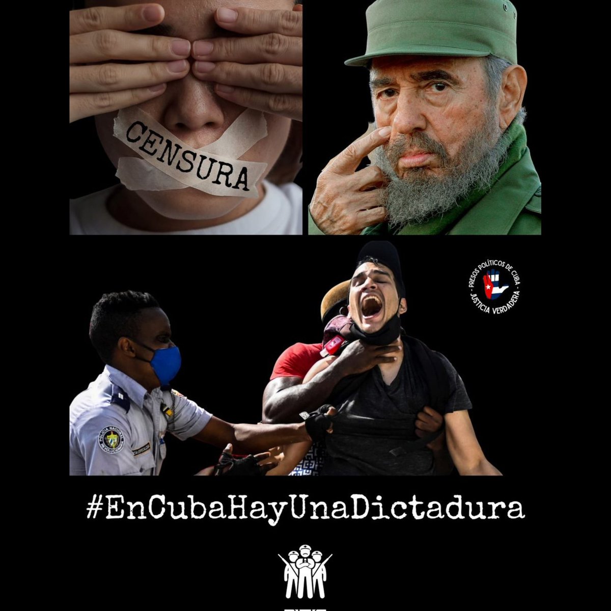 Buenos días #TwitterCuba 👋🏻🇨🇺  Tratemos de hacer este ejercicio 🙌🏻. Este Tweet se comenta ✍️🏻 y se cita con ✍️🏻 👉🏻  #CubaEstadoTerrorista y Libertad para los #PresosDeCastro. (Si pones un póster, foto o video pues mucho mejor 👍🏻 😉)