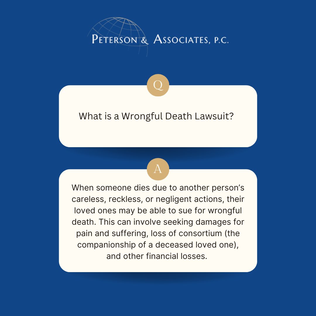 PetersonLaw8s's tweet photo. To win a wrongful death case, legal experts advise family members to gather as much evidence as possible and to have an expert review any findings to support their claim.
#wrongfuldeaths #case #attorney #petersonlawfirm #lawyer #law #caraccident #personalinjurylawyer https://t.co/9HwijnYyv2