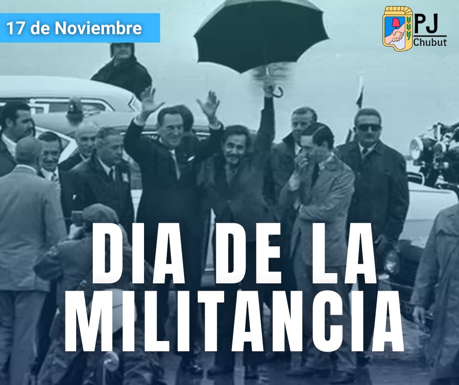 PJ_Chubut's tweet photo. ¡Feliz día de la militancia!

Para quienes viven la doctrina justicialista todos los días con pasión y entera, para quienes mantienen en lo alto el ideal de justicia social y para quienes siguen creyendo en la felicidad del pueblo y la grandeza de la patria. https://t.co/5KNpRH38eN