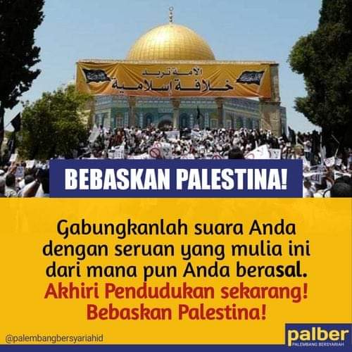 PeradabanIslam3's tweet photo. Gabungkanlah suara Anda dengan seruan yang mulia ini dari mana pun Anda berasal. Akhiri Pendudukan sekarang! Bebaskan Palestina!

#IslamMengaturKekuasaan #KekuasaanAdalahAmanah #HanyaKhilafahBebaskanPalestina
@palembangbersyariahid https://t.co/R6ZE16WvYL