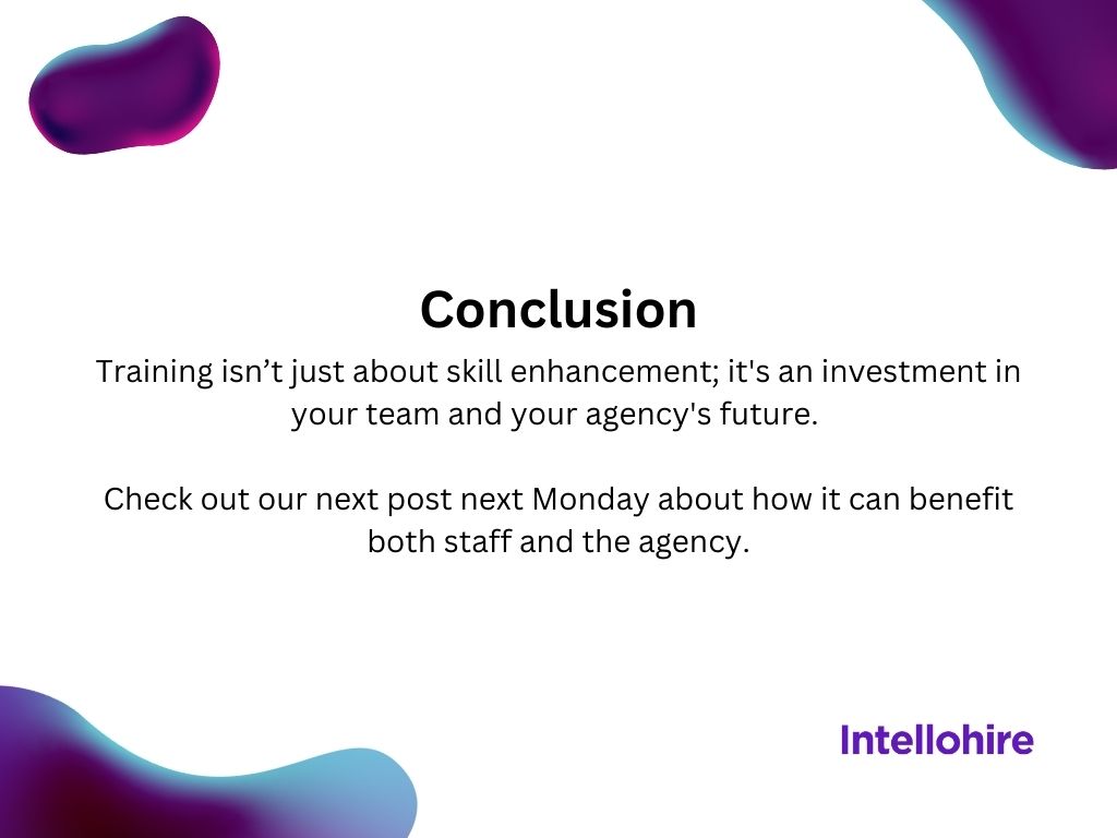 Dive into how ongoing education elevates your team's growth, making your agency competitive and proficient. 68% of workers value learning and development as a top company policy.
#Staffing #ContinuousLearning #Training #EmployeeGrowth #AgencySuccess #growthtips #StaffingIndustry