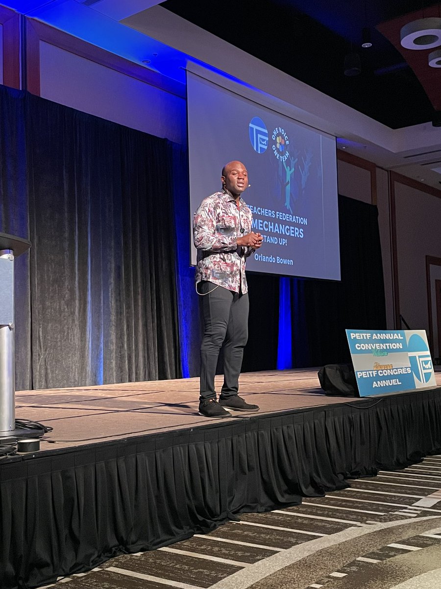 #PEITF2023 is grateful to have <a href="/orlandobowen/">Orlando Bowen</a> opening Day 2 of our <a href="/PEITF/">PEITF</a> convention! #gamechangers 🙌🏻
