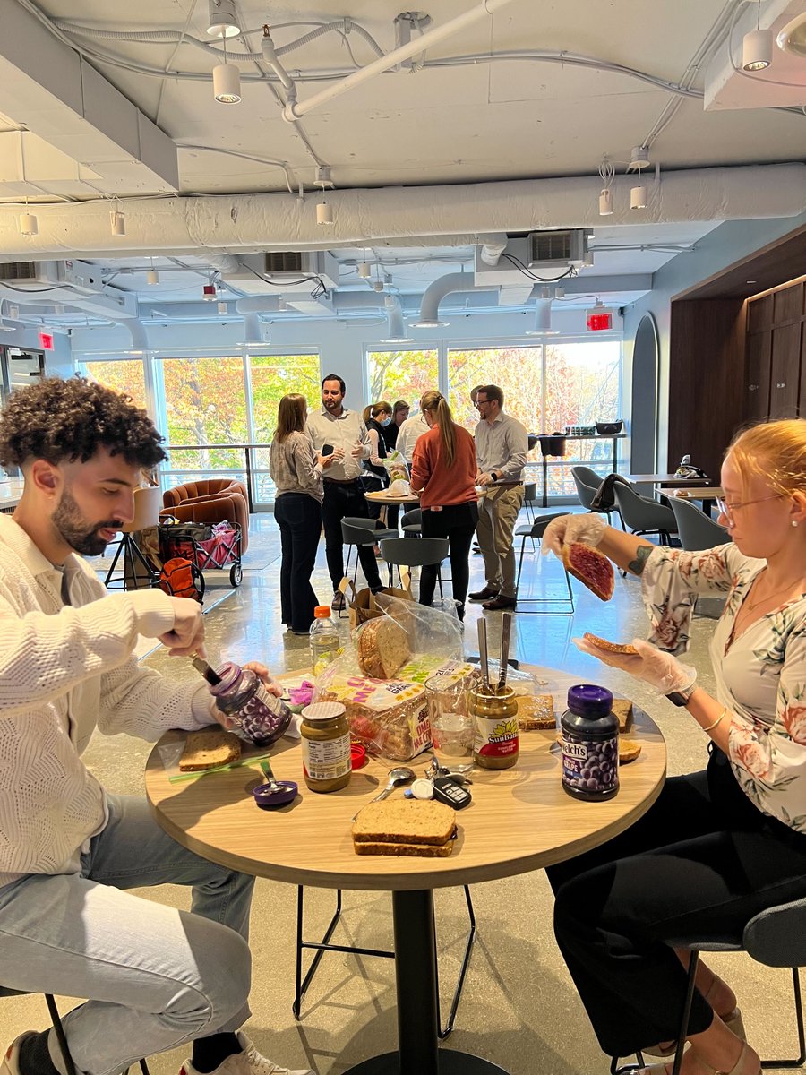 ChrisRSwonger's tweet photo. The @goFAAR and @DistilledSpirit teams had a great time at our #ResponsibilityStartsWithCommunity service project event where we made sandwiches for those in need. Thank you to the wonderful @MarthasTableorg for all they do for communities! https://t.co/VG0uo9GK3P