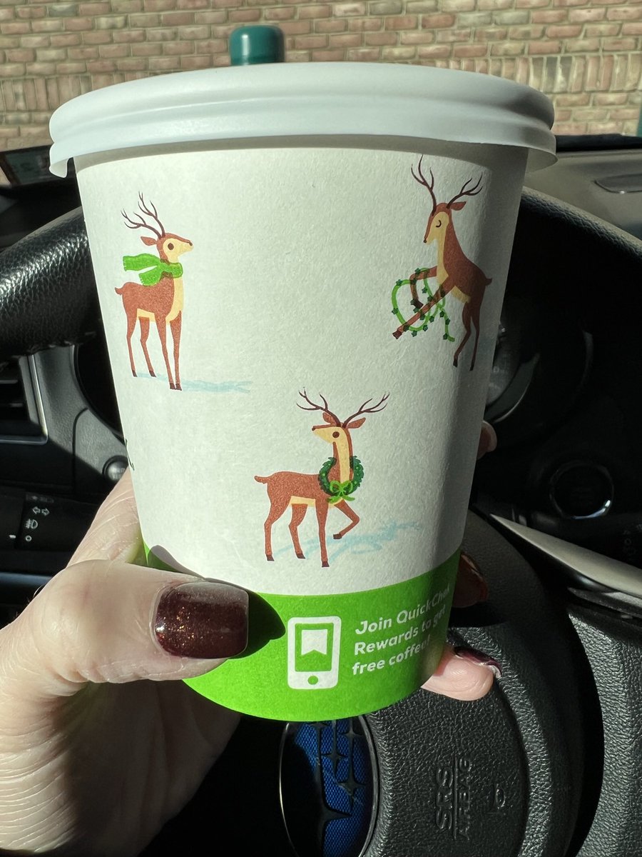 brbdentist1's tweet image. Good morning and TGIF! Todays holiday coffee cup is brought to you by #QuickCheck’s Cinnamon Twist Blend. I hope you have an amazing day💕☕️✌️