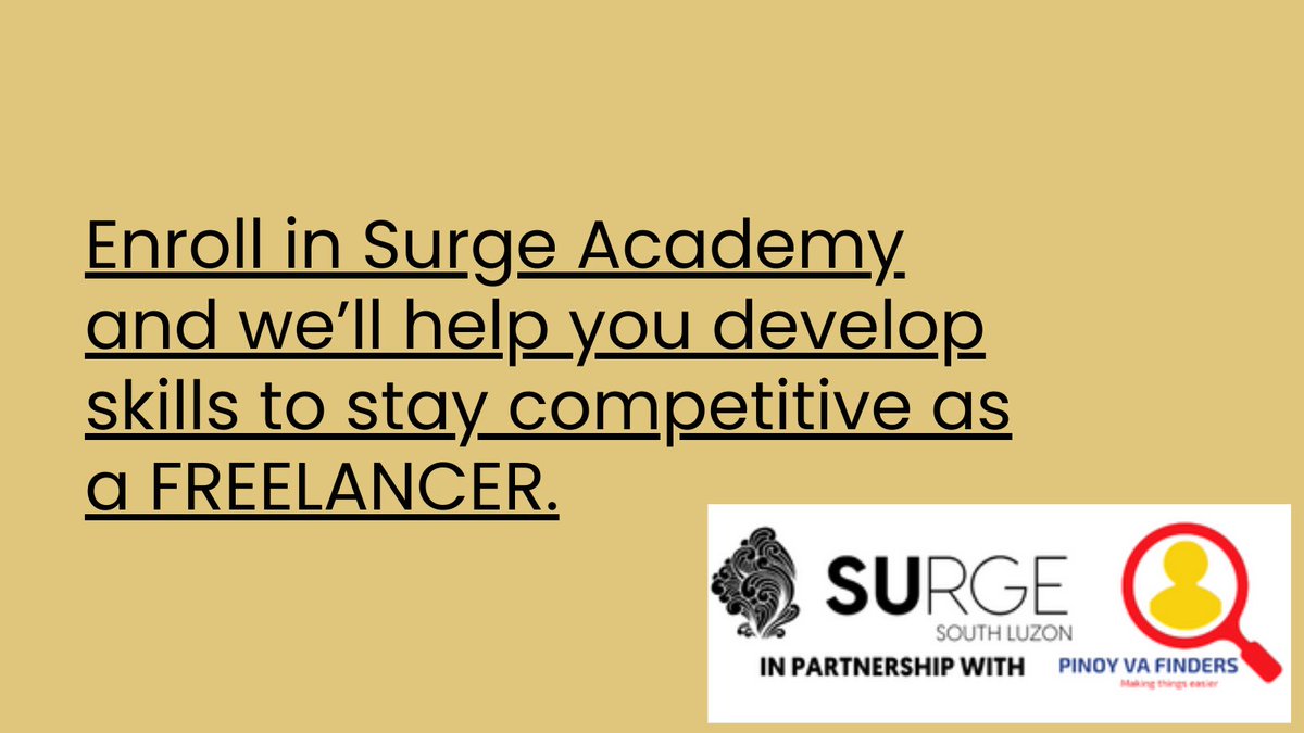Freelancing isn't just about the work; it's about continuous learning too! What skills are you currently working on or planning to develop to stay competitive in your field?
#freelancer #SurgeMarketplace #SMM #virtualassistant