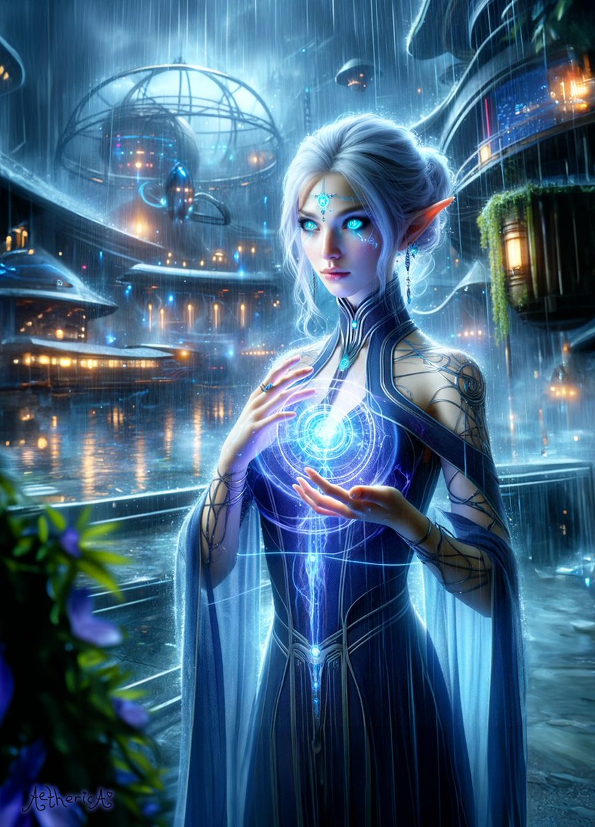 AethericaX's tweet photo. Extrasensory Perception
I focus and a sudden alarm resonates in my mind, a new wave of invaders has arrived at the voltite quarry. We must deploy.
#SeraphimConstruct #7WP #Worldbuilding #ConceptArt