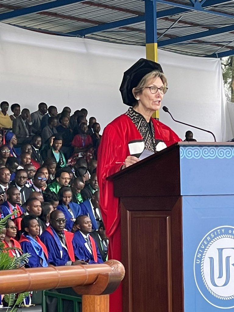 1/2 “Graduates, you have completed your course of study, and you, your family, friends, faculty and mentors are proud of your accomplishments.  Last year at graduation I referenced one of my favorite poets, Mary Oliver.”