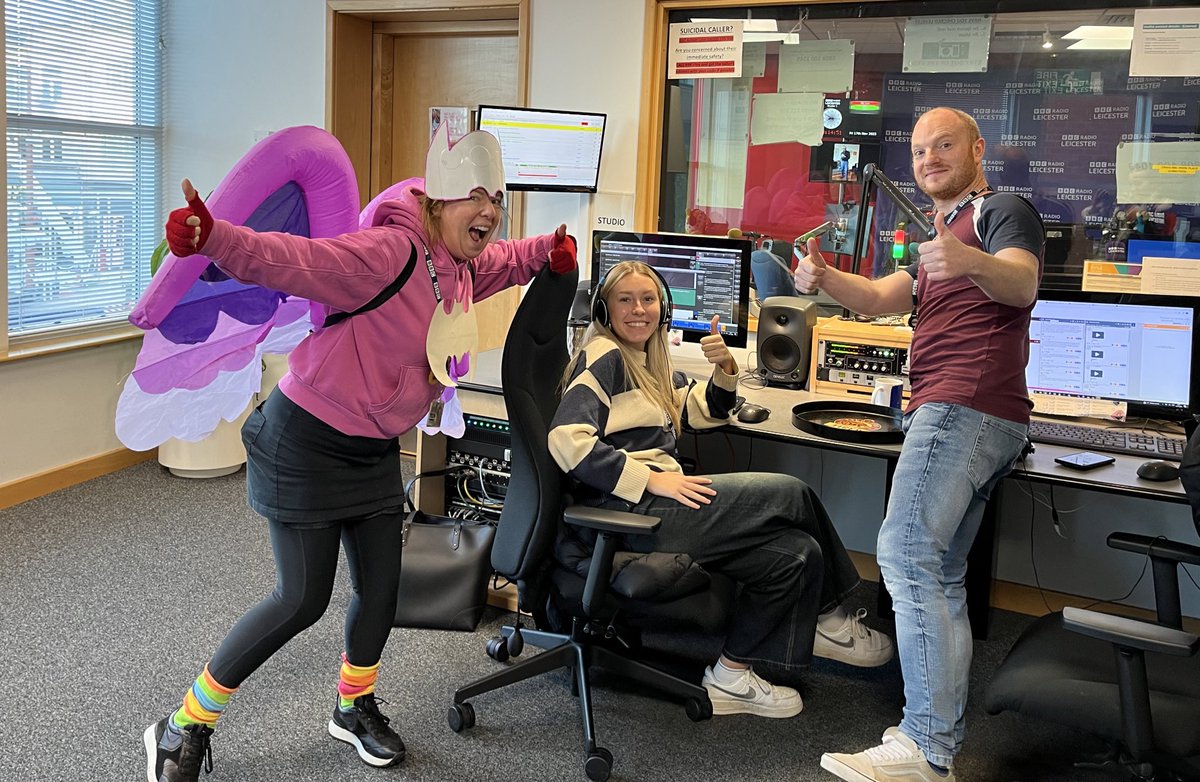 All ready for @BBCCiN today racing around #Leicestershire @BuswellsLodge #enderbyleisure centre #knightonMeadPrimary #haymarketshoppingcentre @BBCCiN @BBCLeicester