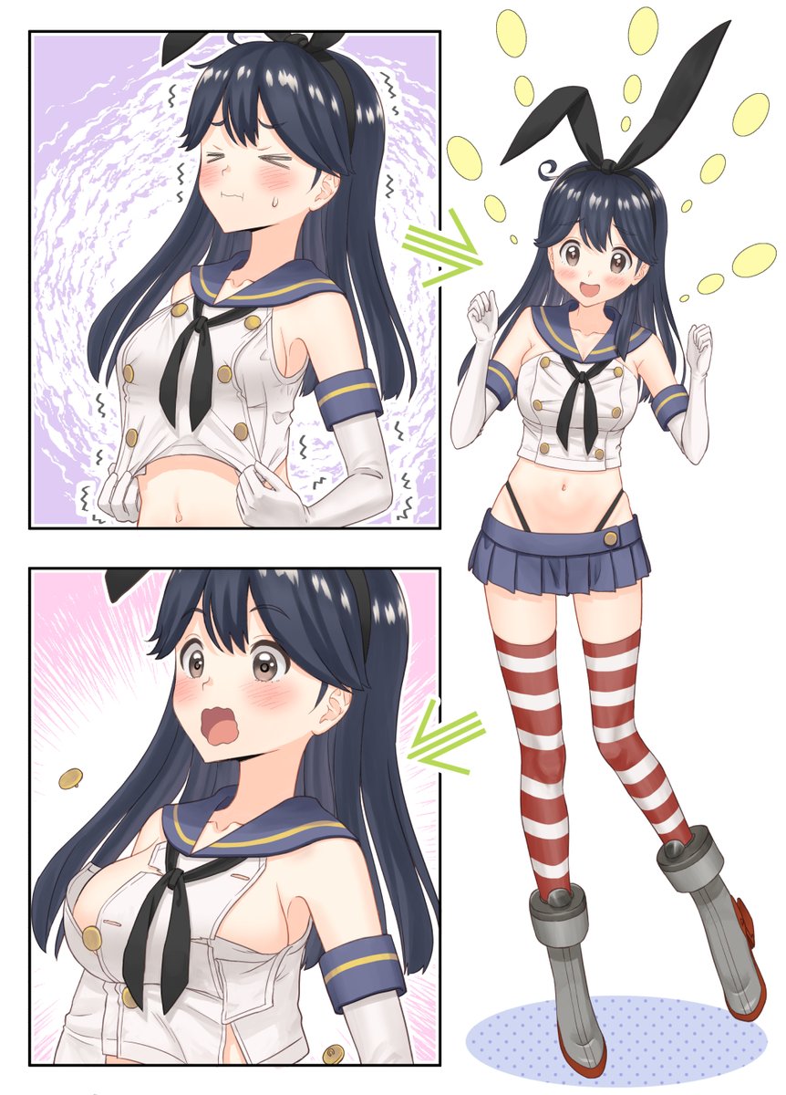 潮と加賀 ～懐かし改二前を添えて～ 