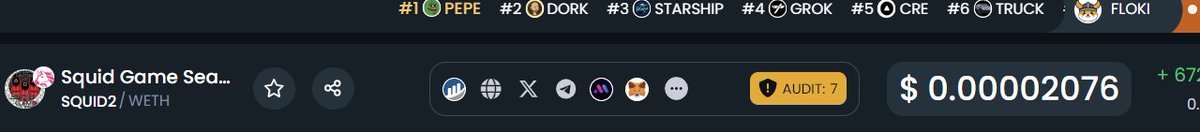 squid2erccoin's tweet photo. The ticker is #Squid2
https://t.co/m4Msne9pZq https://t.co/hzu7f1Qw5c
