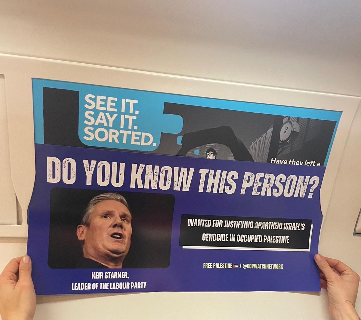 🚨We've hacked 100+ bus &amp; tube ads across London to highlight who should really be WANTED- those complicit in + profiting from Britain's ongoing role in apartheid Israel's occupation of Palestine. This is in response to the Met police asking the public to report 🇵🇸 protesters
