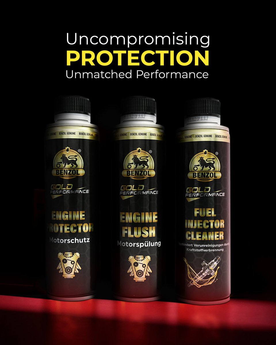 🛡 Uncompromising Protection, Unmatched Performance 🚗

When it comes to safeguarding your vehicle's engine, trust in Benzol Lubricants for unparalleled protection and performance. 🌟

contact us:
.
📱 +49 174 2131 885
.

#BenzolLubricants #AutoCare #EnginePerformance
