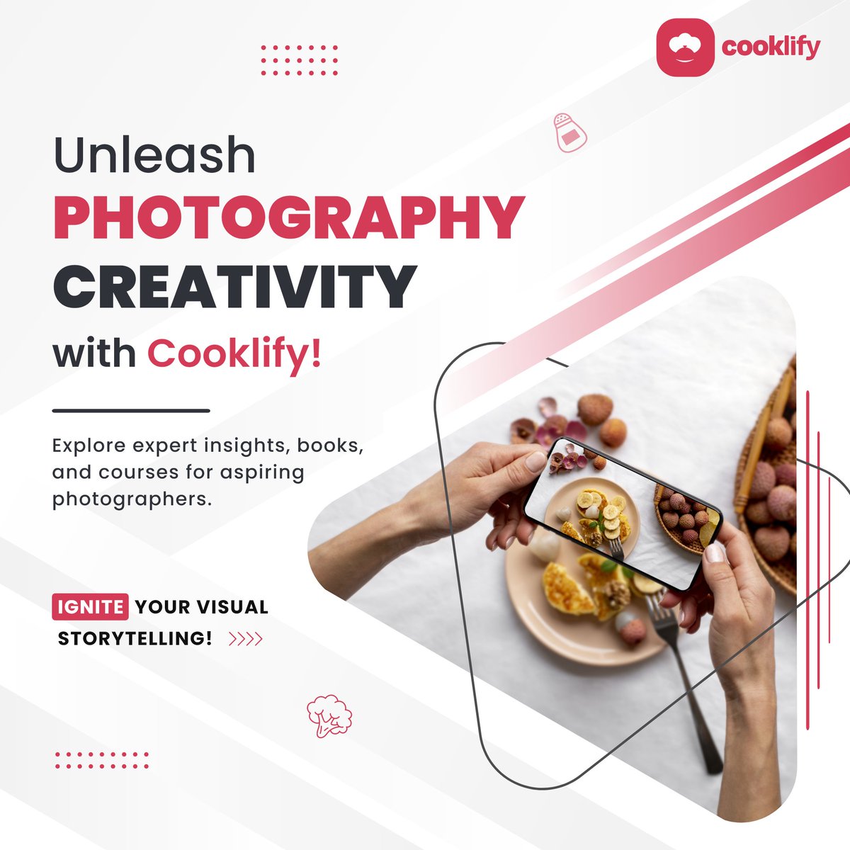 cooklify_'s tweet image. Embark on a journey to unleash your photography creativity with @cooklify
.
.
.
.
.
#cooklify #photography #visualstorytelling #foodphotography #foodporn #food #foodie #foodstagram #foodblogger #instafood #foodlove #dishphotography #foodphotography #foodbooks #foodcourses