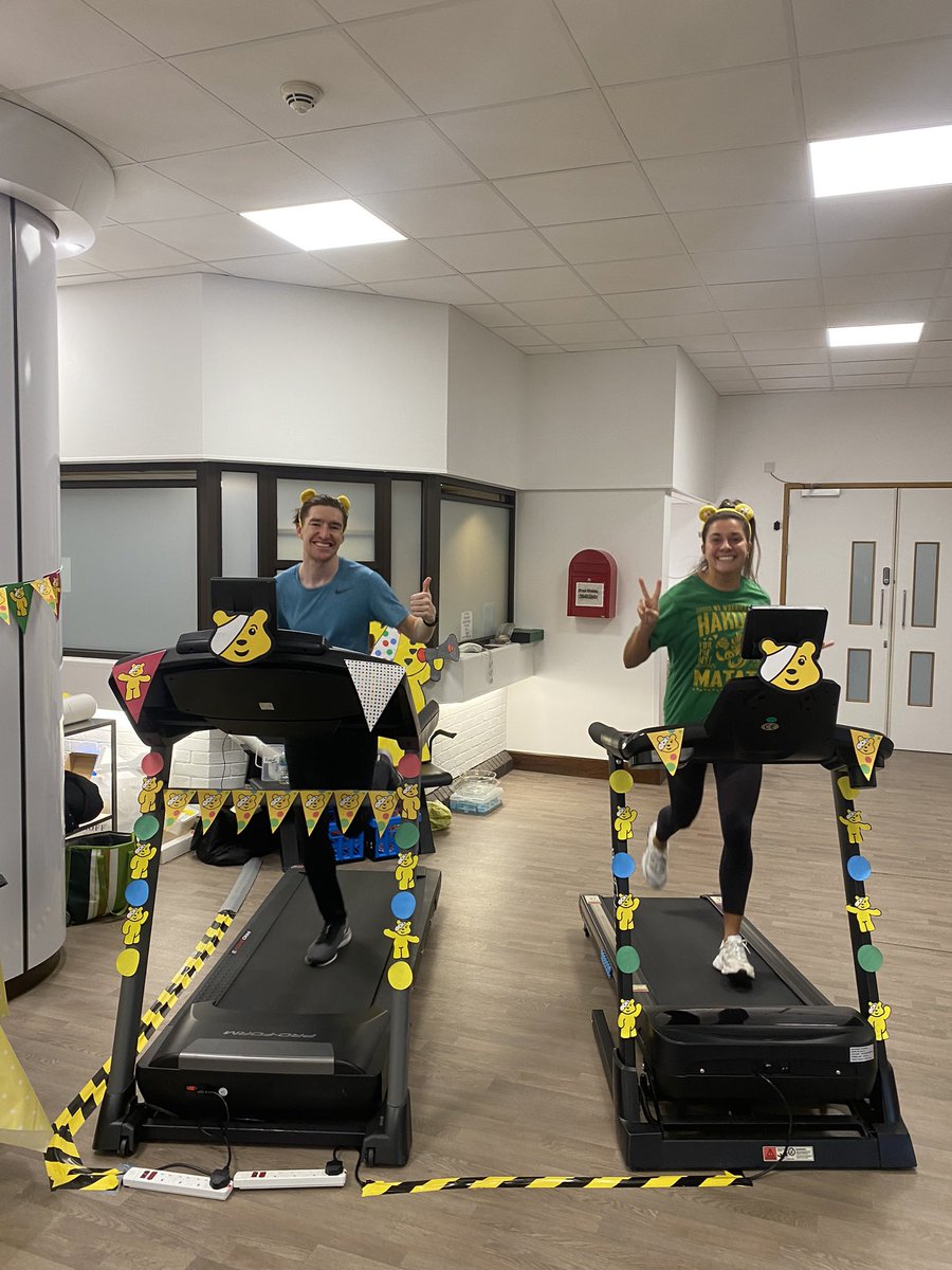 The treadmills are going. Come and support us to complete the island walk / run in the hospital. 

@GovJsyHCS