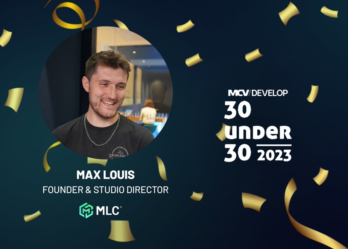TeamMLCStudio's tweet photo. 🌟We're over the moon to share that our very own Max, the beating heart of MLC, has earned a well-deserved spot on this year's @MCV_DEVELOP  #30Under30! 🏆

https://t.co/PRm8U8YcFH

Expect plenty of cheers in the audience when we celebrate your award at #IRL, Max. Here's to you! https://t.co/6LfQtIqGRT