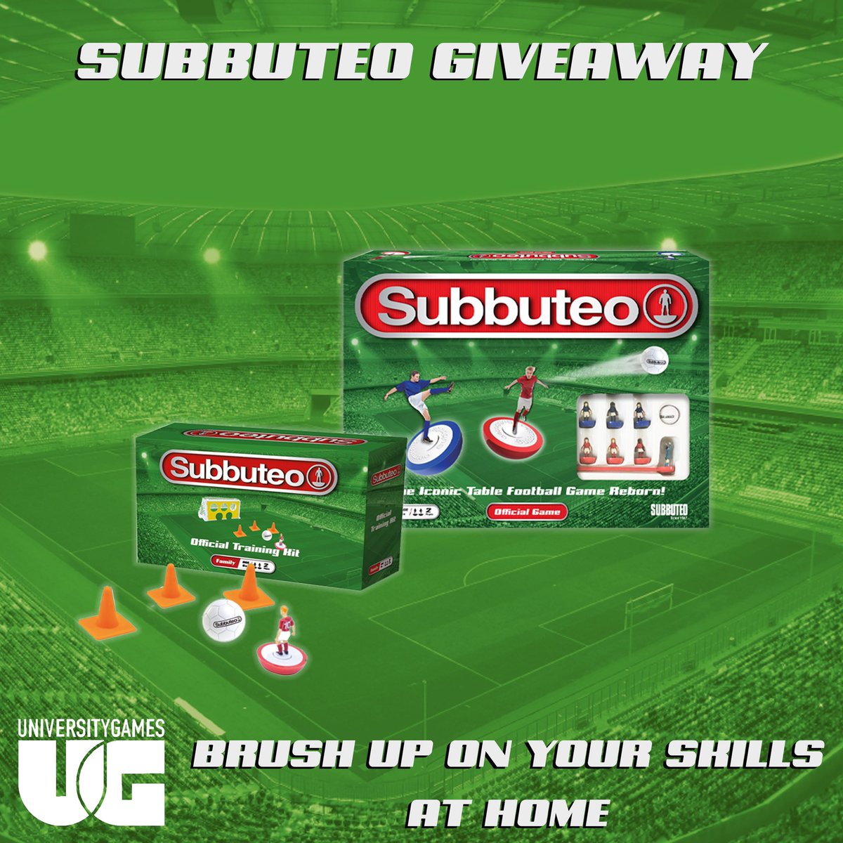 ugames_uk's tweet photo. ⚽️Subbuteo Giveaway⚽️
For a chance to win the iconic Subbuteo Main Game and new Subbuteo Training Set
• Follow 
• RT with #SubbuteoGiveaway  
Closes 8pm 22/11/2023 UK Only, Full T’s&amp;C’s on FB &amp; IG
#Giveaway #subbuteo #win https://t.co/vV0BGym2pg