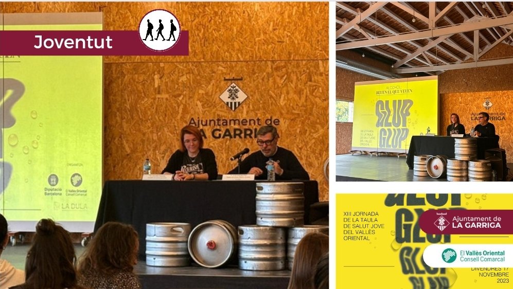 💛 Avui a #laGarriga s'organitza una sessió de la Taula de Salut Jove del #vallesoriental sota el títol “𝘼𝙡𝙘𝙤𝙝𝙤𝙡: 𝙗𝙚𝙪𝙚𝙣 𝙚𝙡 𝙦𝙪𝙚 𝙫𝙚𝙪𝙚𝙣"

✅️ Han presentat <a href="/carlajope/">Carla Jó</a> consellera de joventut del <a href="/CCV_ORIENTAL/">Consell Comarcal Vallès Oriental</a> i <a href="/XavGotaneg/">Xavier Gotanegra Ruiz</a> regidor de  joventut de <a href="/ajlagarriga/">Ajuntament de la Garriga 🎗️</a>