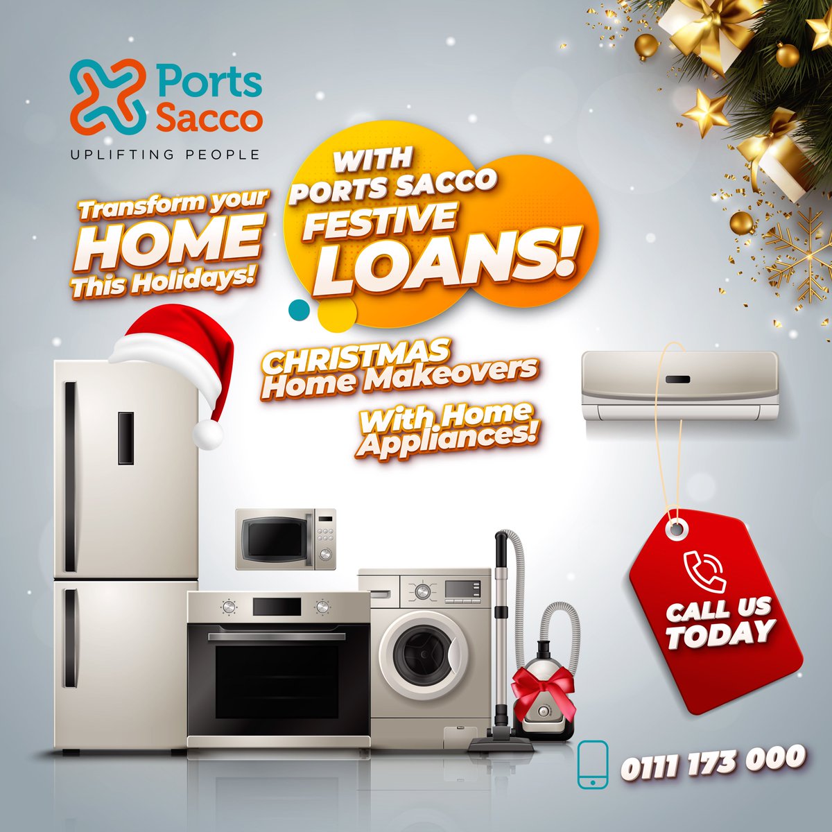 PortsSacco's tweet photo. Make this festive season a memorable one. Kamata home appliances through #PortsSaccoFestiveLoans #PortsSacco #UplifitingPeople #FestiveLoans https://t.co/J3KL4IRjiH