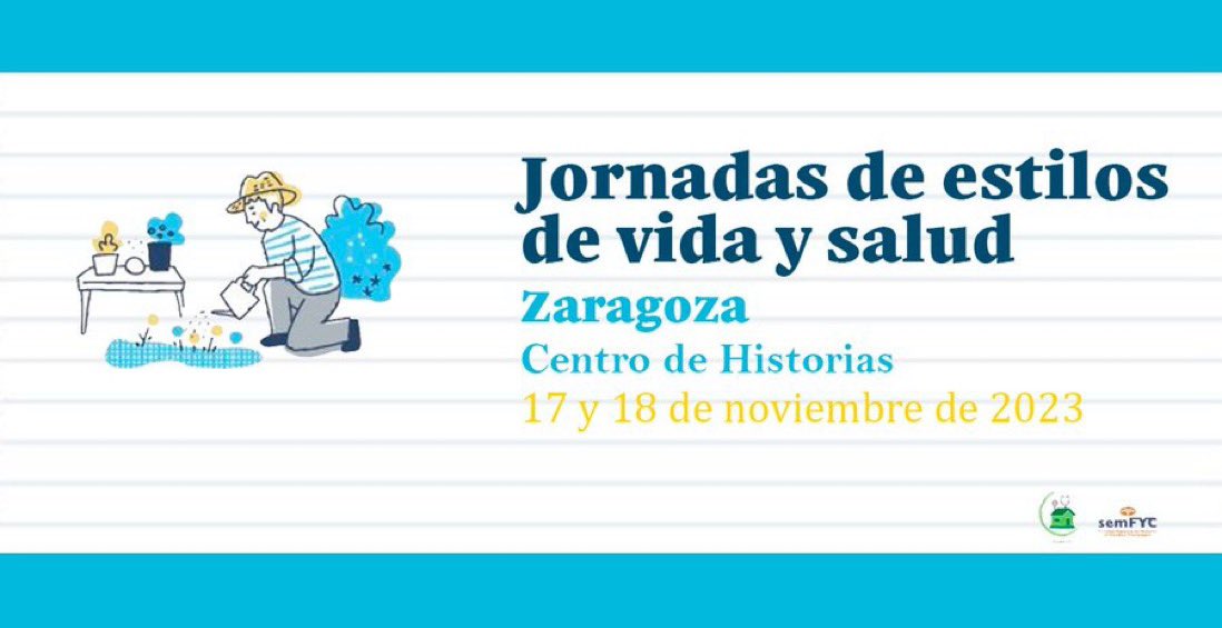 Un gustazo participar en las 𝗝𝗼𝗿𝗻𝗮𝗱𝗮𝘀 𝗱𝗲 𝗲𝘀𝘁𝗶𝗹𝗼𝘀 𝗱𝗲 𝘃𝗶𝗱𝗮 𝘆 𝘀𝗮𝗹𝘂𝗱 de la #semFYC en #Zaragoza compartiendo esta tarde retos sobre #crisisclimática y #salud. 

semfyc.es/jornada-de-est…

#EstilosDeVida23