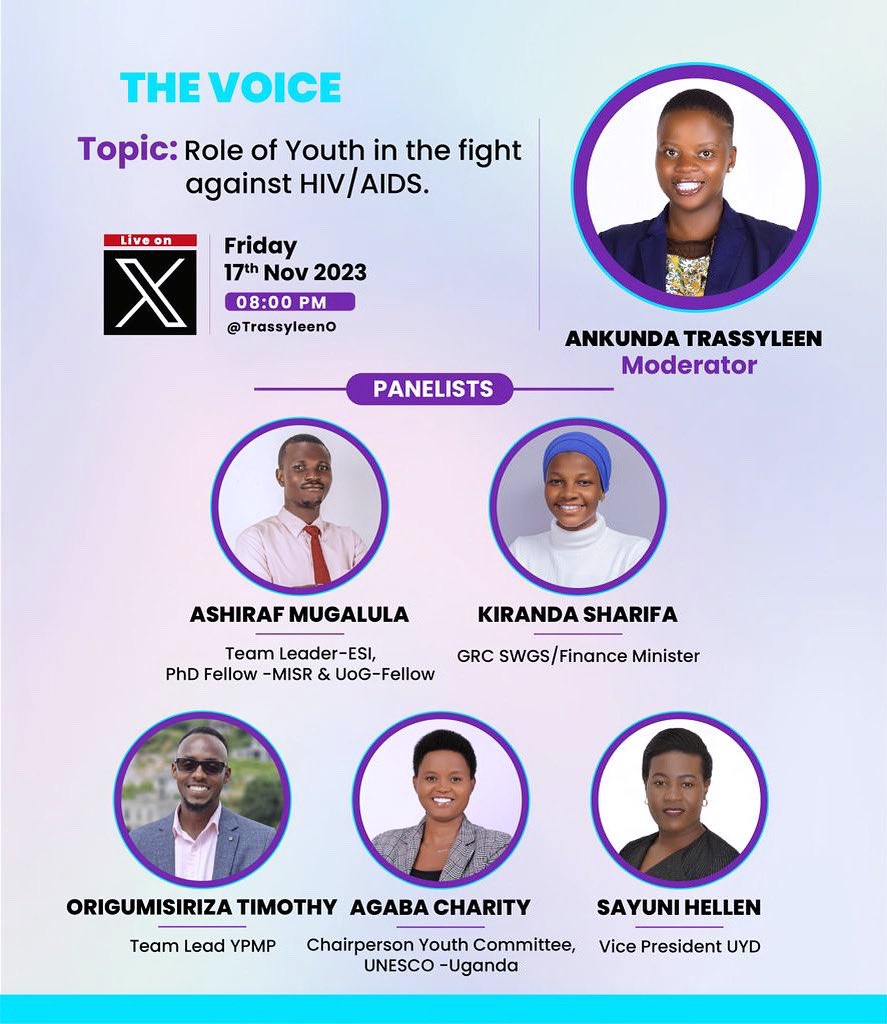 timo_ug's tweet photo. "Empower the future: Youth play a pivotal role in driving awareness, breaking stigma, and fostering change in the fight against HIV and AIDS. Your actions matter, be the catalyst for a healthier tomorrow."

@YPMP_Ug @GirlsMentrship @Makerere @UNESCO https://t.co/cmLGgecinV