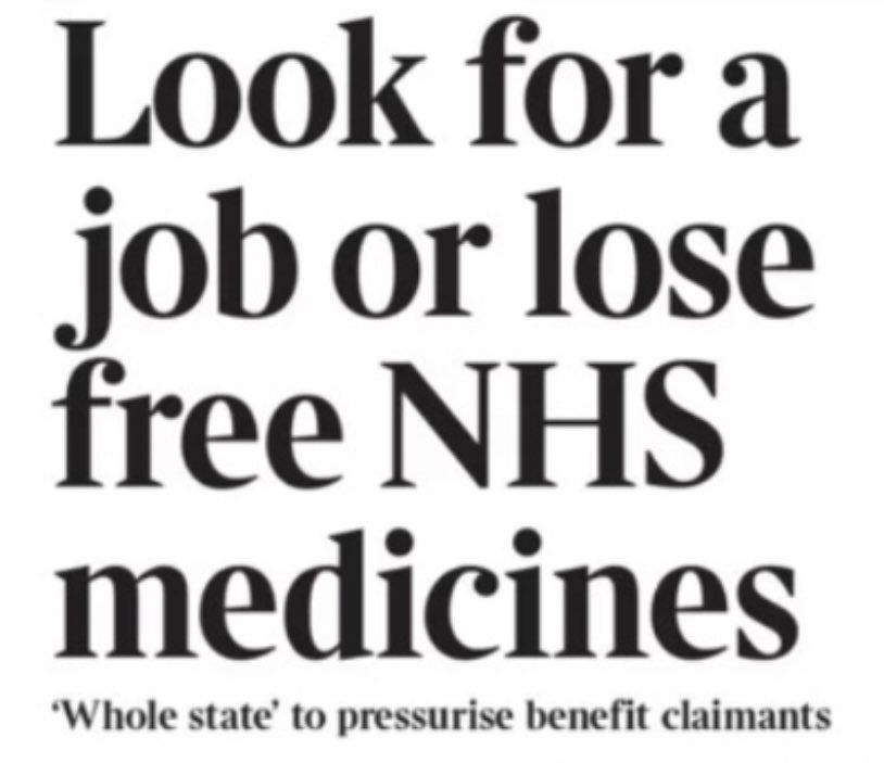doctor_oxford's tweet photo. Funny, isn’t it? Those VIP PPE cronies, absolutely trustworthy - let’s hand them multimillion £ contracts like smarties. But those malingerers on benefits, untrustworthy scum, right? Let’s threaten THEM with taking away their free prescription drugs.

Callous beyond belief. Vile. https://t.co/Bev6SDGHaj