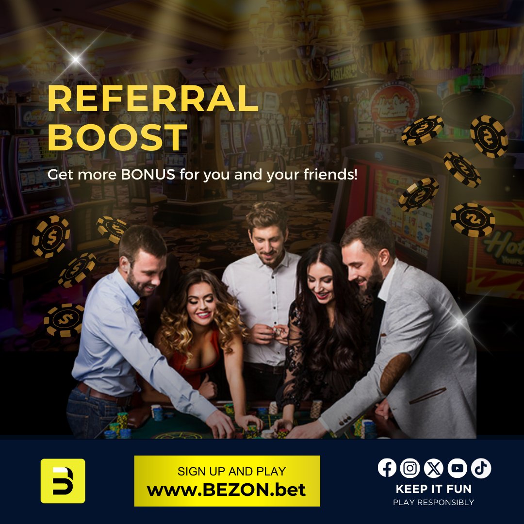 Bezon_Official's tweet photo. Boost your gaming adventures! 🚀
𝑰𝒏𝒗𝒊𝒕𝒆 𝒇𝒓𝒊𝒆𝒏𝒅𝒔 to join me on Bezon, the trusted gaming haven. ✨
More friends, more fun🎮
👉🅑🅔🅩🅞🅝.🅑🅔🅣
.
.
.
#Bezon #Bezonplayforfun #game #gamer #OnlineGames #Games #bingo #slots #crypto #usdtether #Baccarat #referral #bonus https://t.co/z5NSmIcsSt
