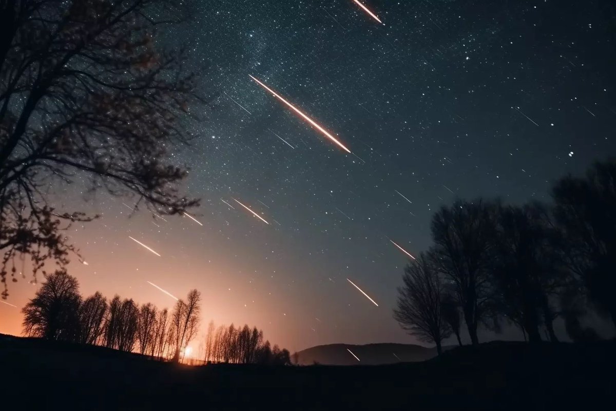 GossipRoomOff's tweet photo. 🚨 Dans la nuit de ce vendredi 17 à ce samedi 18 novembre, il sera possible d’observer de nombreuses étoiles filantes dans le ciel. Comme chaque automne, les Léonides croiseront en effet la Terre dans son mouvement de rotation autour du Soleil.

Vous pourrez apercevoir jusqu'à 15 étoiles filantes par heure, avec un pic de fréquence aux alentours de 5h du matin ! 🌌✨ (via CNews)